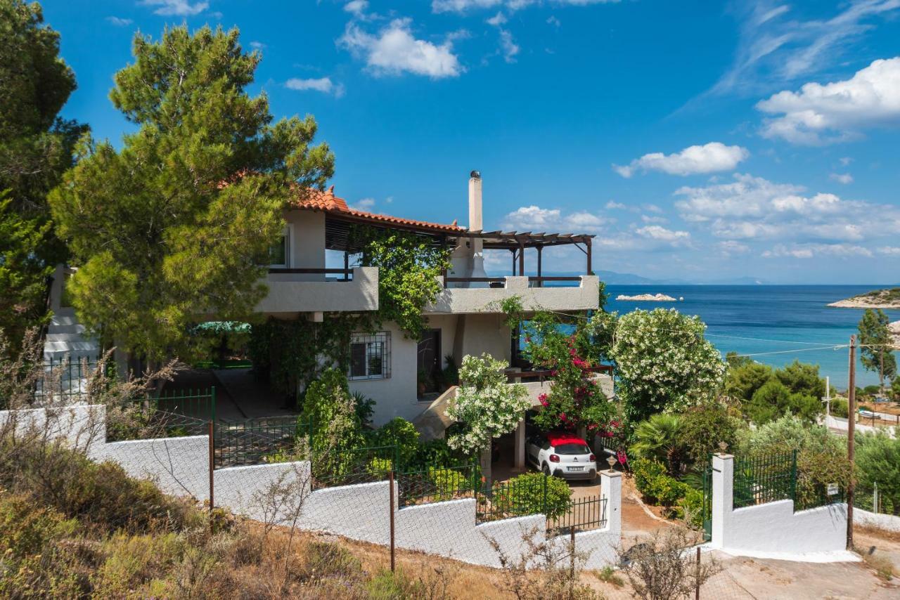 Villa Saronic Seafront Salamina Exterior foto